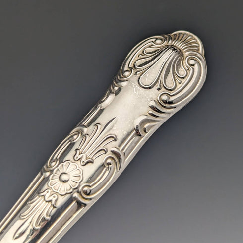 1975 British vintage sterling silver handle table cutlery 6 pair set in case
